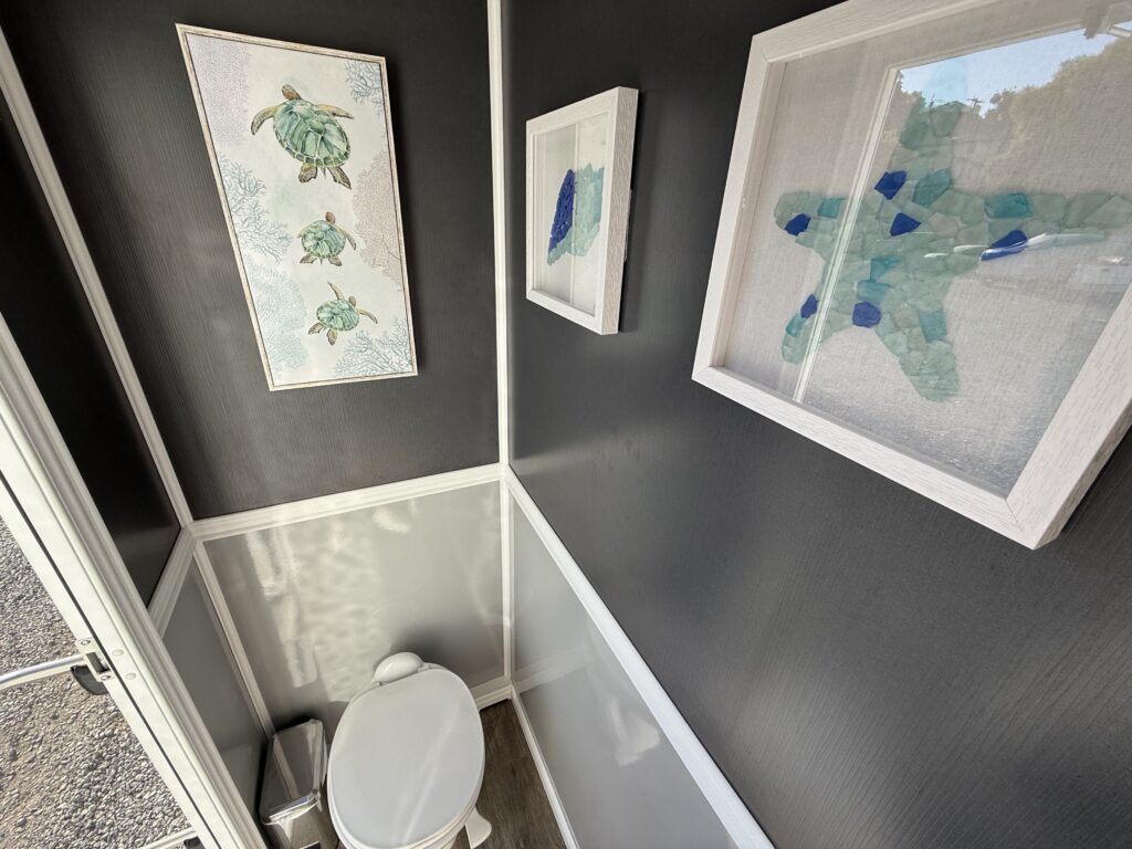 Portable restroom rental for events by Golden Coast Restrooms professionals