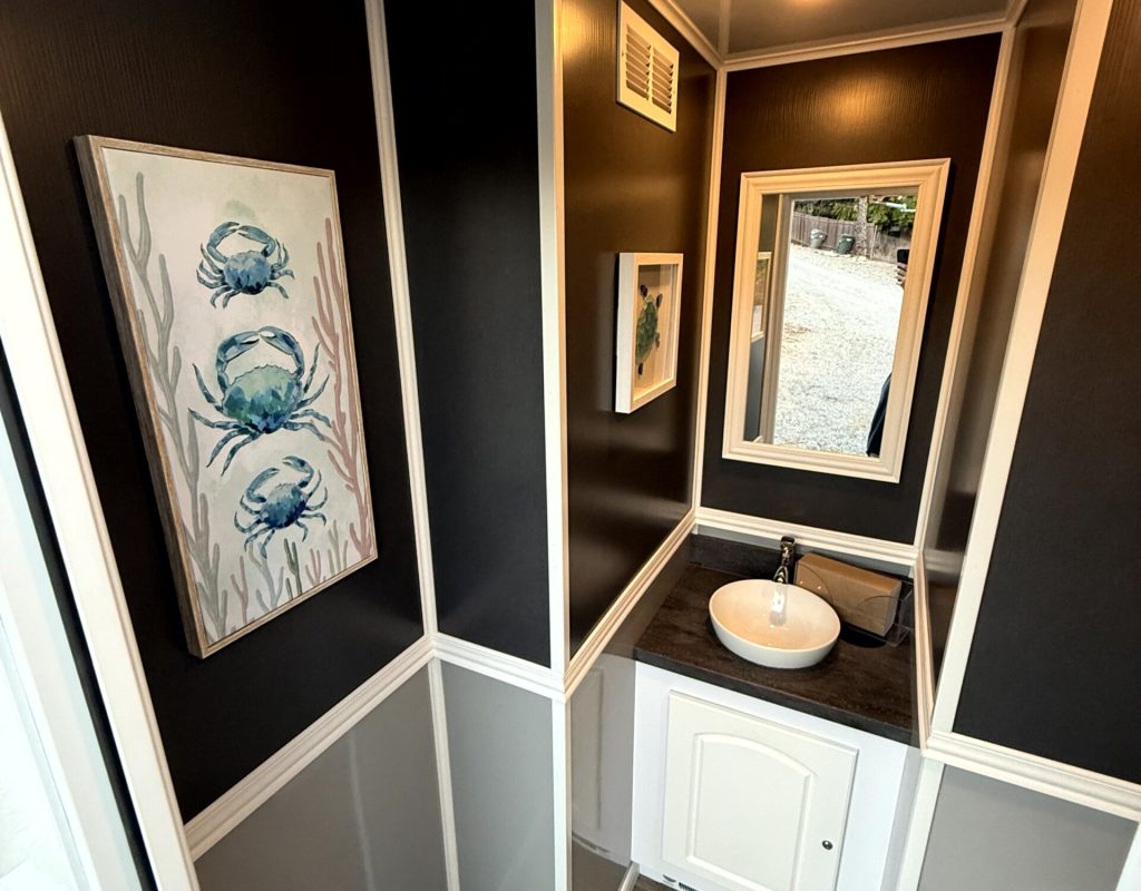 Premium portable restroom solution by Golden Coast Restrooms for VIP events