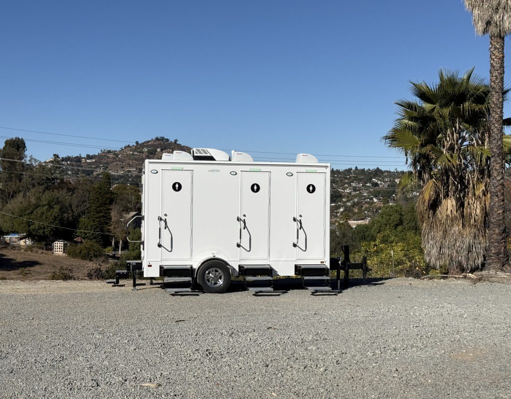 Luxury portable restroom for weddings and events by Golden Coast Restrooms